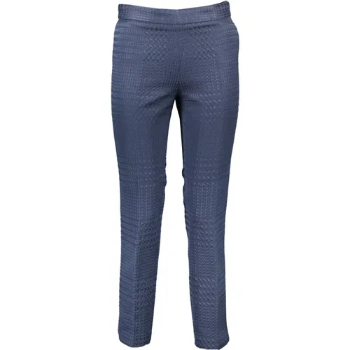 Blaue Damen Hose Reißverschluss Kontrastdetails , Damen, Größe: XS L32 - Gant - Modalova