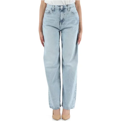 High Rise Relaxed Jeans , Damen, Größe: W26 - Calvin Klein Jeans - Modalova