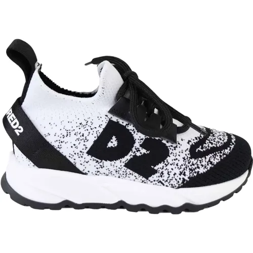 Weiße/Schwarze Sneakers Dsquared2 - Dsquared2 - Modalova