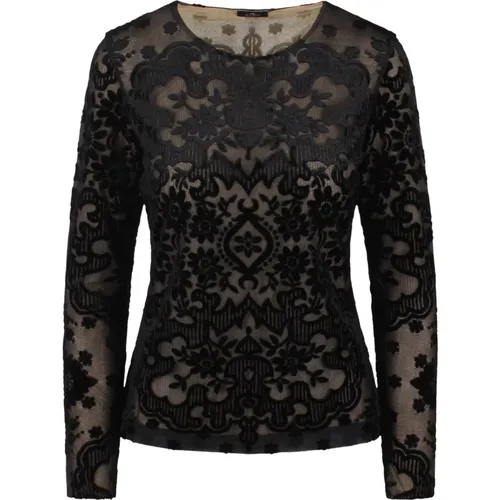 Samt Jacquard Tüll Top , Damen, Größe: XS - ETRO - Modalova