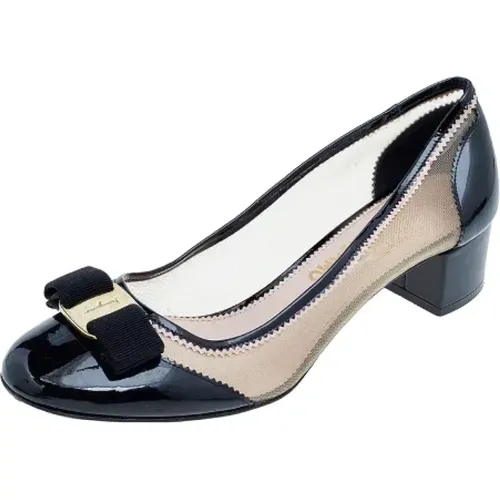 Pre-owned Mesh heels , female, Sizes: 7 1/2 UK - Salvatore Ferragamo Pre-owned - Modalova