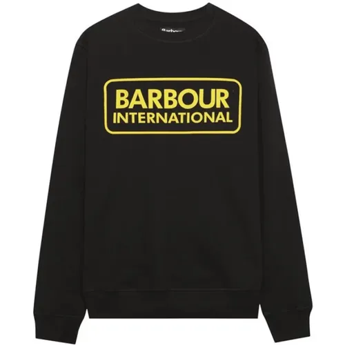 Large Logo Sweatshirt with Raglan Sleeves , male, Sizes: S, M, XL, L - Barbour - Modalova