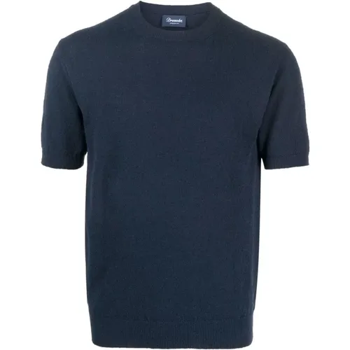 Stylish Men's T-Shirt , male, Sizes: M, XL, S, 3XL, 2XL - Drumohr - Modalova