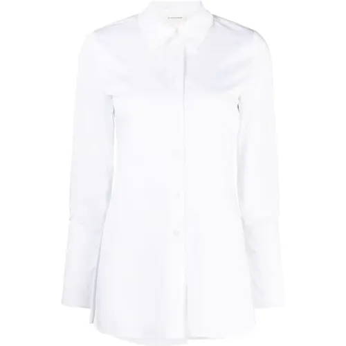 Weißes Padano Hemd , Damen, Größe: L - By Malene Birger - Modalova