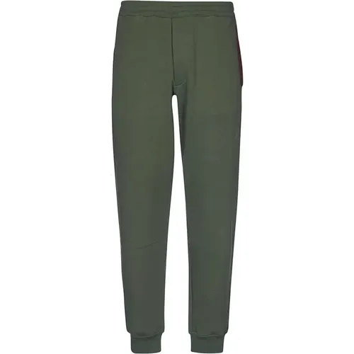 Loopback Joggers in Khaki , male, Sizes: S - alexander mcqueen - Modalova