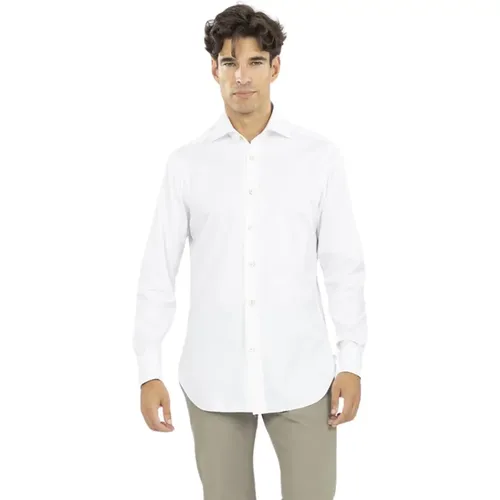 Italian Style Cotton Dress Shirt , male, Sizes: XL, 4XL, 5XL, M, 3XL, L, 2XL - Kiton - Modalova