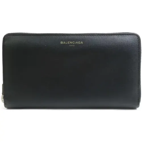 Pre-owned Leather wallets , female, Sizes: ONE SIZE - Balenciaga Vintage - Modalova