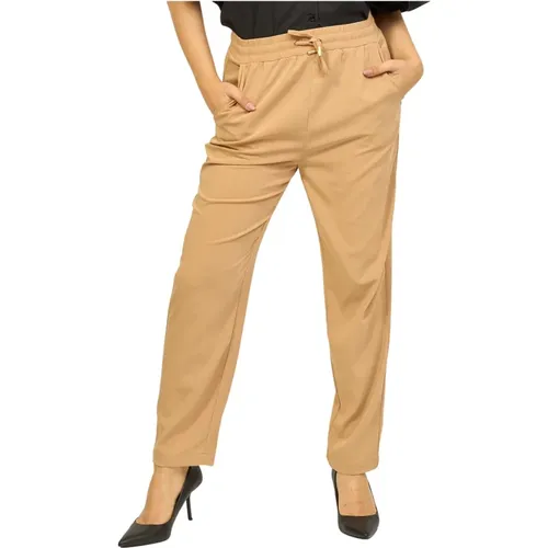 Fluid Stretch Trousers , female, Sizes: M, L, XS, XL, S - Gaudi - Modalova