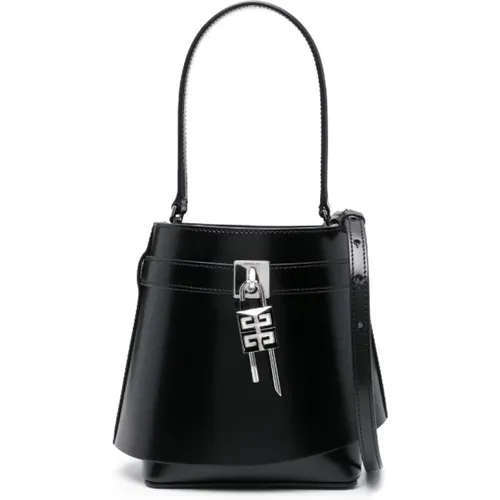 Schwarze Shark Lock Eimer Tasche - Givenchy - Modalova