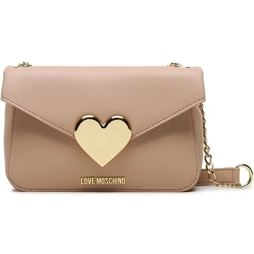 Elegant Cross Body Bag in High-Quality Eco Leather , female, Sizes: ONE SIZE - Love Moschino - Modalova