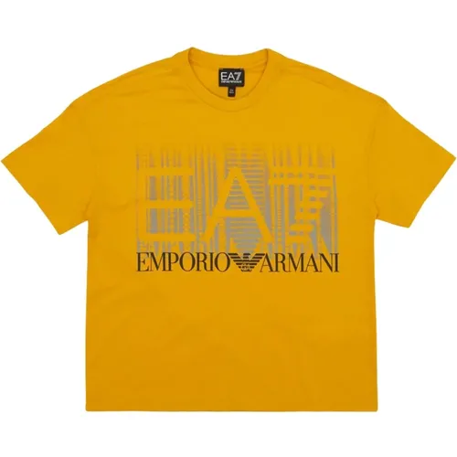 Casual Logo T-Shirt,Logo Print Casual T-Shirt - Emporio Armani EA7 - Modalova
