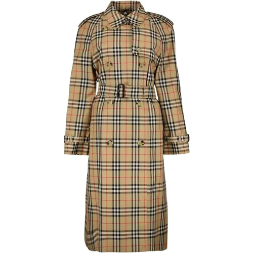 Vintage Check Trench Coat , female, Sizes: XS, 2XS - Burberry - Modalova