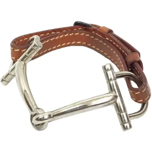 Pre-owned Hermès Leather Bracelet , female, Sizes: ONE SIZE - Hermès Vintage - Modalova