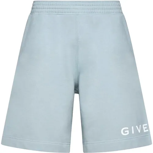 Stylische Shorts in Weiß/Blau , Herren, Größe: L - Givenchy - Modalova