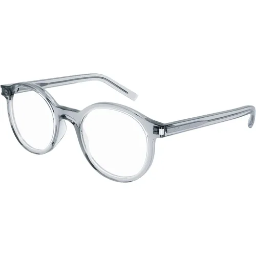 Transparent Grey Eyewear Frames , Damen, Größe: 50 MM - Saint Laurent - Modalova