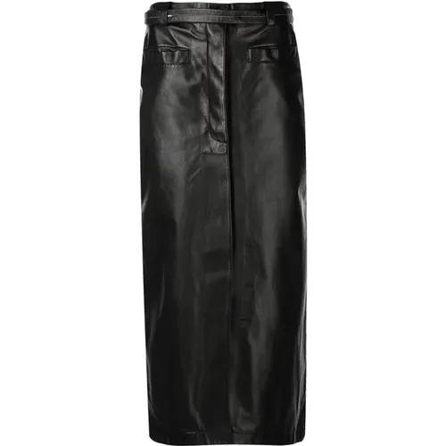 Schwarzer Leder Vorderskirt - Proenza Schouler - Modalova