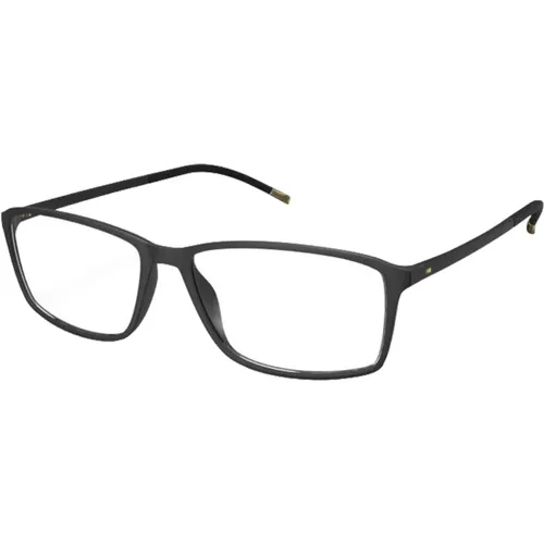 Matt Schwarz Brillengestelle , unisex, Größe: 56 MM - Silhouette - Modalova