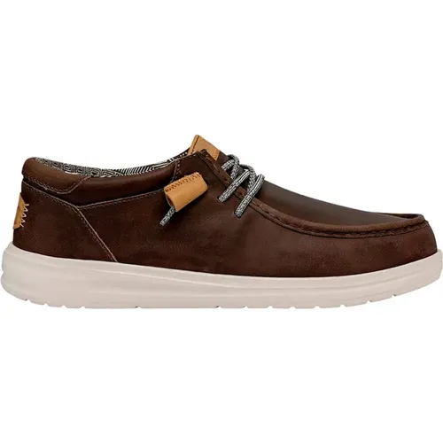 Wally Grip Leather Moccasin , male, Sizes: 8 UK, 11 UK, 9 UK, 12 UK, 7 UK, 10 UK - Hey Dude - Modalova