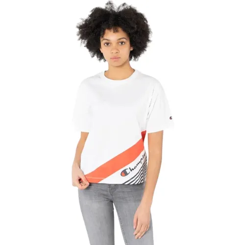 Kurzarm T-Shirt , Damen, Größe: XS - Champion - Modalova