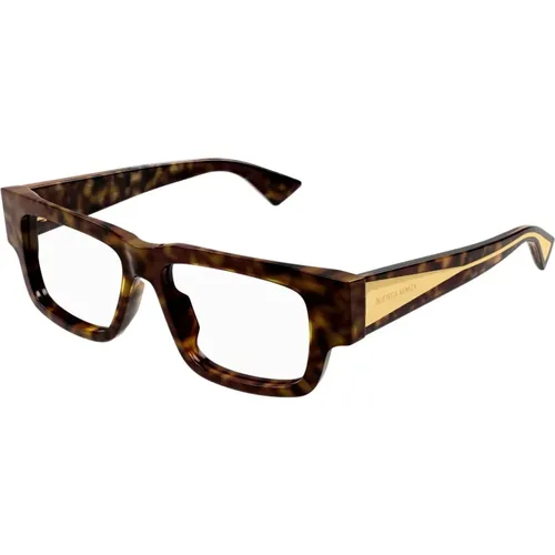 Braun/Havanna Optische Brille Stilvolles Design,Stilvolle Brille Bv1280O Farbe 002,Schwarze Optische Brille mit Zubehör - Bottega Veneta - Modalova
