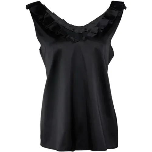 Pre-owned Satin tops , female, Sizes: M - Moschino Pre-Owned - Modalova