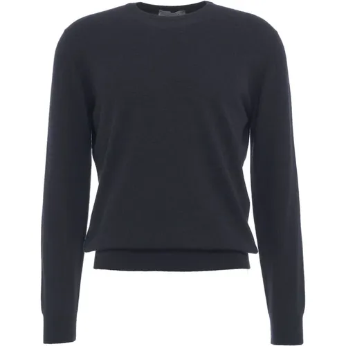 Merino Cashmere Crew Neck Pullover , Herren, Größe: 2XL - Gender - Modalova