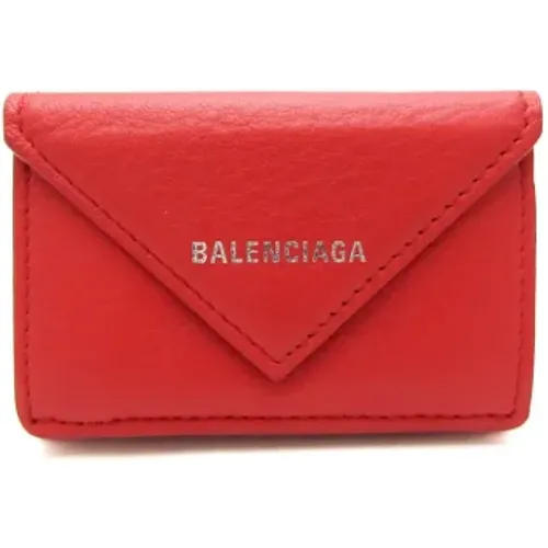 Pre-owned Leather wallets , female, Sizes: ONE SIZE - Balenciaga Vintage - Modalova