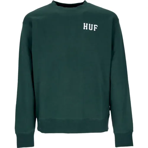 Forest Crewneck Sweatshirt with Logo , male, Sizes: XL, M, S - HUF - Modalova