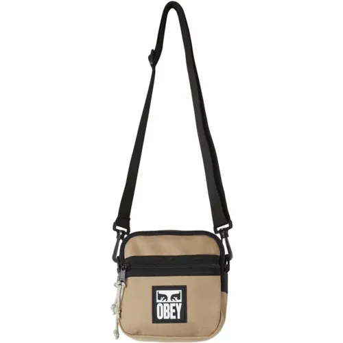 Caramel Brown Messenger Bag , male, Sizes: ONE SIZE - Obey - Modalova