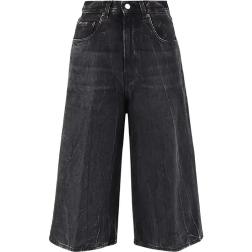 Schwarze Denim Jeans mit Logodetail , Damen, Größe: W25 - Haikure - Modalova