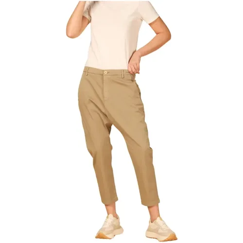 Relaxte Chino Hose aus Gabardine , Damen, Größe: XS - Mason's - Modalova