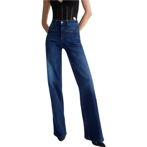 Klassische Straight Fit Jeans , Damen, Größe: W24 - Liu Jo - Modalova