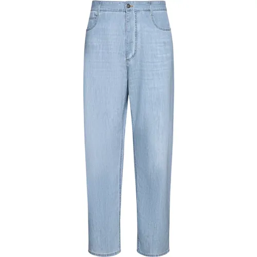 Stylish Denim Jeans in White/ , male, Sizes: XS - Bottega Veneta - Modalova