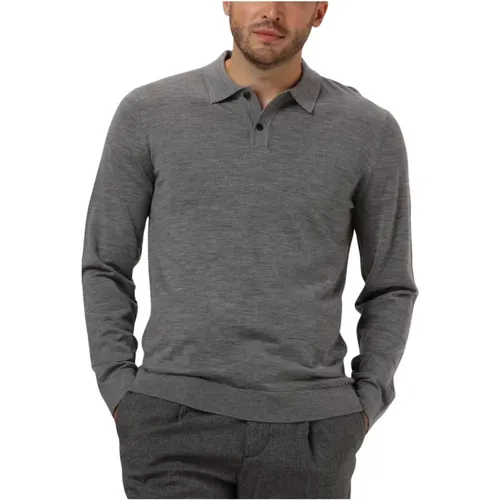 Merino Polo Strickpullover , Herren, Größe: S - Selected Homme - Modalova