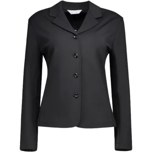 Schwarze Jerseyjacke , Damen, Größe: L - Max Mara - Modalova