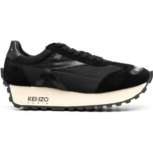 Schwarze Freizeit Sneaker Trainer Stil , Damen, Größe: 41 EU - Kenzo - Modalova