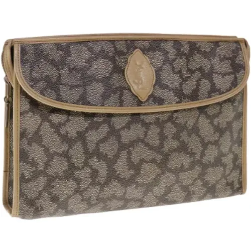 Pre-owned Leather clutches , female, Sizes: ONE SIZE - Yves Saint Laurent Vintage - Modalova