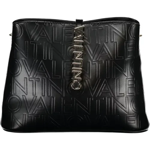 Schwarze Polyethylen-Handtasche , Damen, Größe: ONE Size - Valentino by Mario Valentino - Modalova