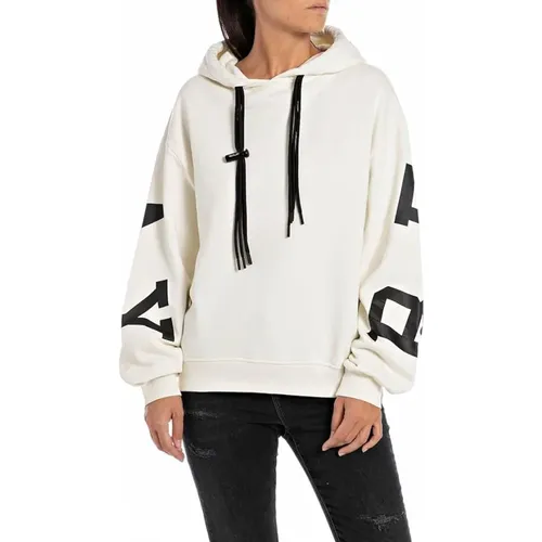 Hooded sweatshirt , female, Sizes: 2XS - Replay - Modalova