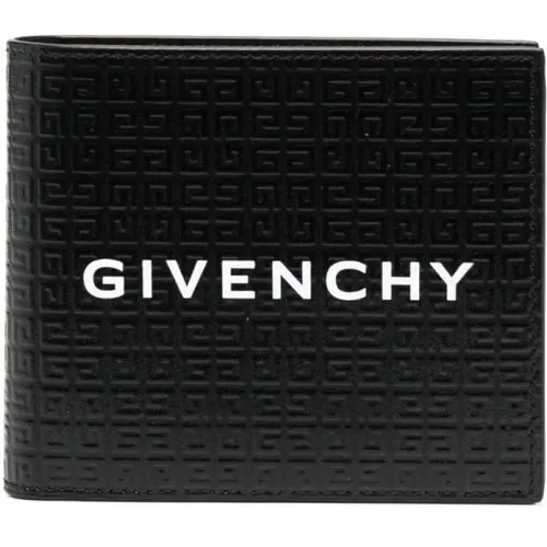 Logo-Embossed Leather Wallet , male, Sizes: ONE SIZE - Givenchy - Modalova