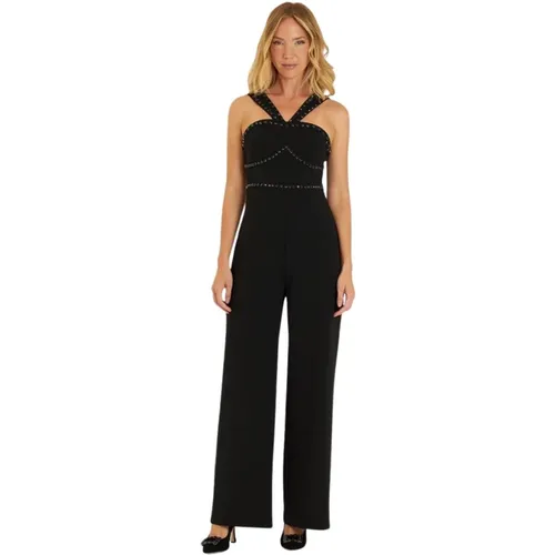 Long jumpsuit with studs , female, Sizes: S, M, L - Alma en Pena - Modalova