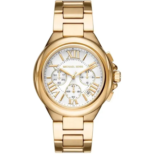 Goldene Damen Chronograph Uhr - Michael Kors - Modalova