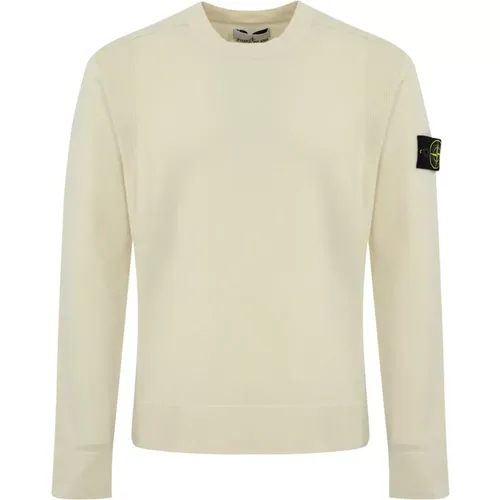 Wool Stretch Sweater Long Sleeve , male, Sizes: M, S, XL, L - Stone Island - Modalova