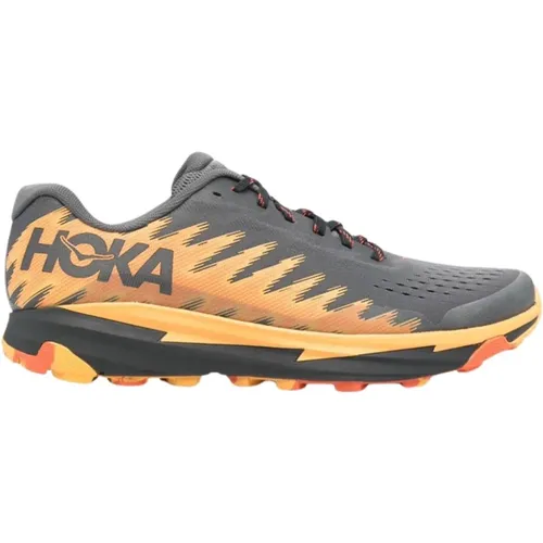 Orange Mesh Sneakers Abstract Pattern , male, Sizes: 7 UK, 8 UK, 7 1/2 UK - Hoka One One - Modalova