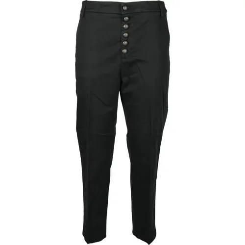 Cotton Elastane Pants , female, Sizes: W26, W27, W30 - Dondup - Modalova