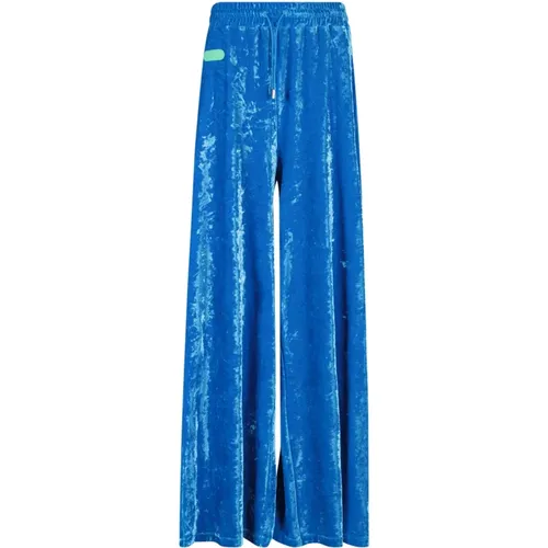 Stilvolle Blaue Samthose für Frauen , Damen, Größe: XS - Dsquared2 - Modalova