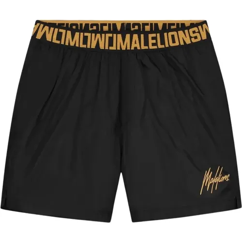 Venetian Swim Shorts , male, Sizes: M, S - Malelions - Modalova