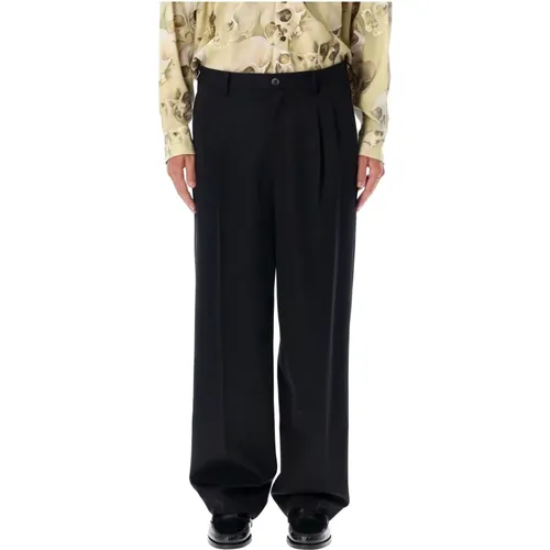 Wool Wide-Leg Trousers , male, Sizes: XL - Magliano - Modalova