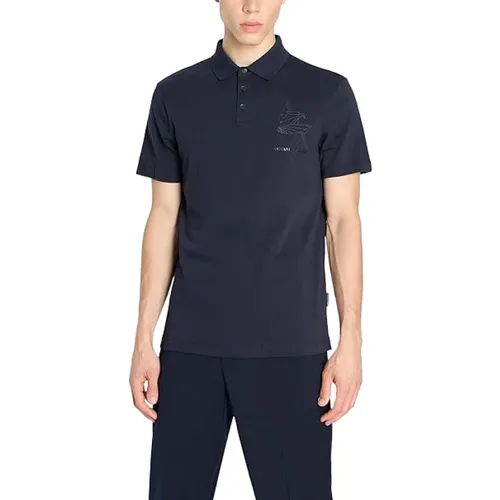 Short Sleeve Polo Shirt , male, Sizes: XL, 2XL, L, M, S - Armani Exchange - Modalova