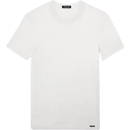 Hochwertiges Baumwoll-T-Shirt , Herren, Größe: S - Tom Ford - Modalova